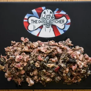 The Dogs Butcher Duck & Tripe Mince (approx 10% bone) 1kg