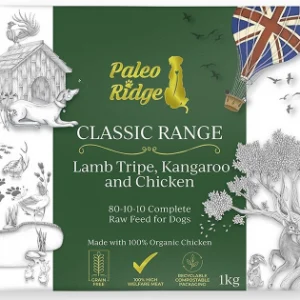 Paleo Ridge Classic Lamb Tripe, Kangaroo & Chicken - 1kg