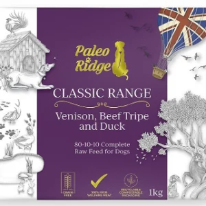 Paleo Ridge Classic Venison, Beef Tripe & Duck - 1kg