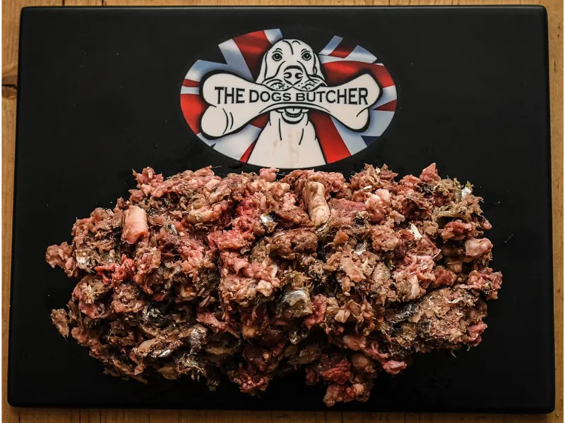 The Dogs Butcher Surf & Turf - Oily Fish, Ox & Duck 80/10/10 1kg