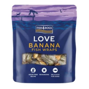 Fish4Dogs Love Banana Wraps - 100g