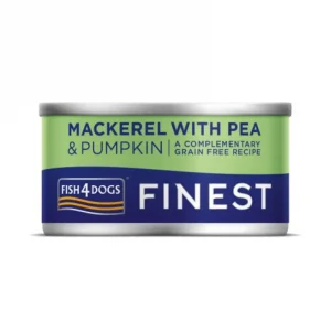 Fish4Dogs Finest Mackerel with Pumpkin & Pea Tin - 85g