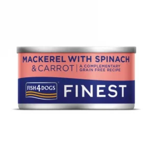Fish4Dogs Finest Mackerel with Carrot & Spinach Tin - 85g