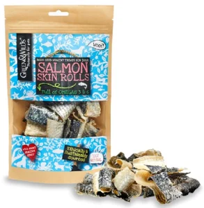Green & Wilds Salmon Skin Rolls - 50g