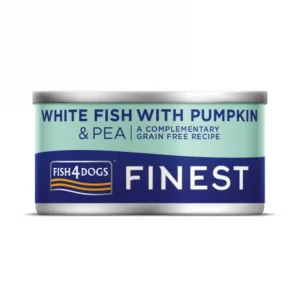 Fish4Dogs Finest White Fish with Pumpkin & Pea Tin - 85g