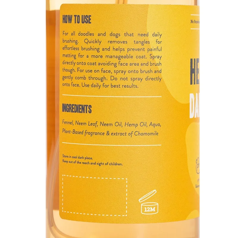 Herbal Dog Co. Stop Matting - Natural Brushing Spray - Dog & Puppy - 250ml - Image 2