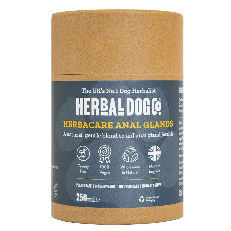 Herbal Dog Co. Anal Gland - Natural Herbal Support Powder - Dog & Puppy - 250ml