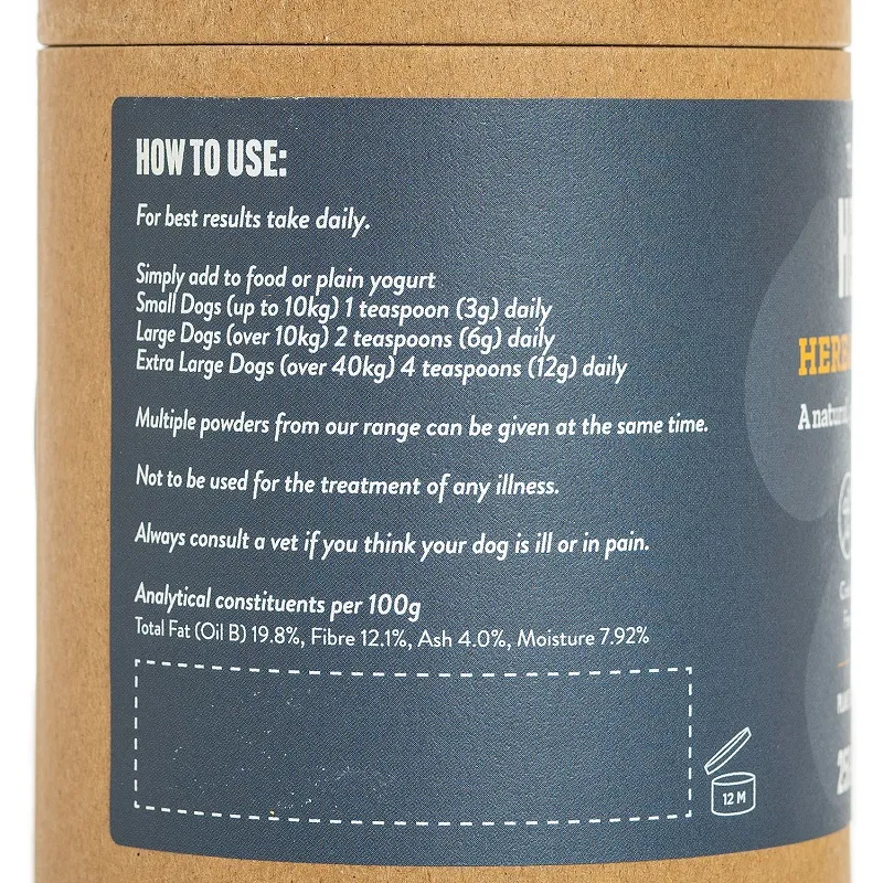 Herbal Dog Co. Anal Gland - Natural Herbal Support Powder - Dog & Puppy - 250ml - Image 3