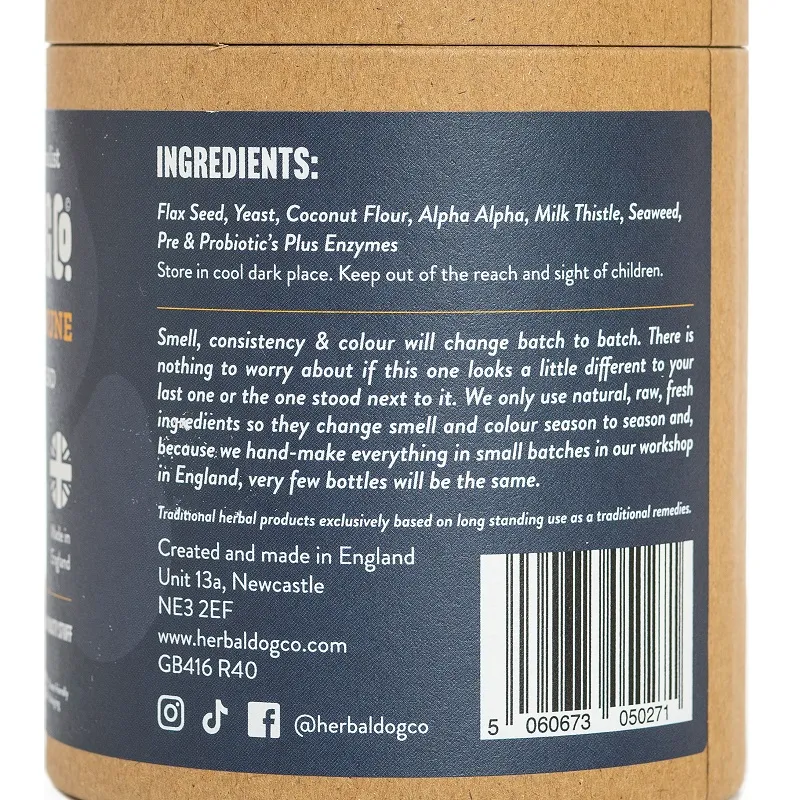 Herbal Dog Co. Immune System - Powder Blend - Natural Herbal Support Supplement - Dog & Puppy - 250ml - Image 4