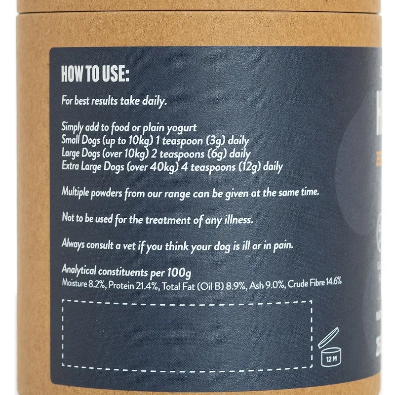 Herbal Dog Co. Immune System - Powder Blend - Natural Herbal Support Supplement - Dog & Puppy - 250ml - Image 3