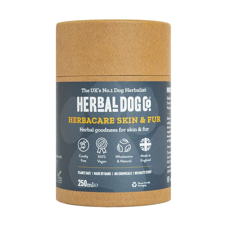 Herbal Dog Co. Skin & Fur - Itchy Dog - Fur Loss - Natural Herbal Supplement - 250ml