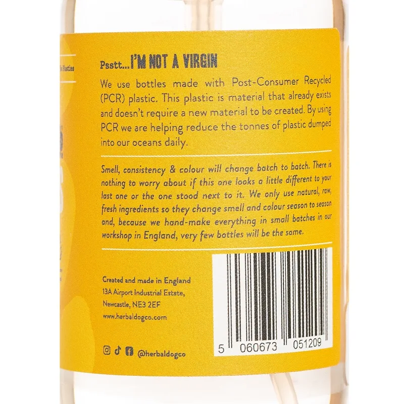 Herbal Dog Co. Rhubarb & Rose - Cologne Deodoriser - 100ml - Image 3