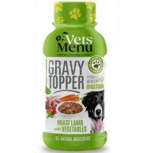 Vets Menu Gravy Topper for Dogs - Roast Lamb & Vegetables - 250ml