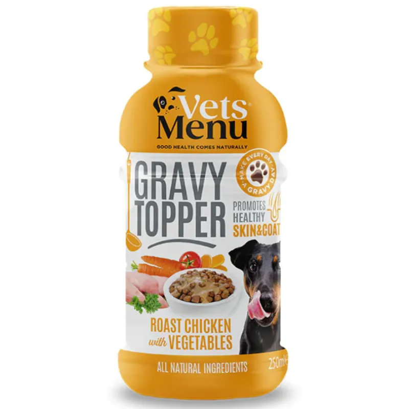 Vets Menu Gravy Topper for Dogs with Roast Chicken & Vegetables 250ml