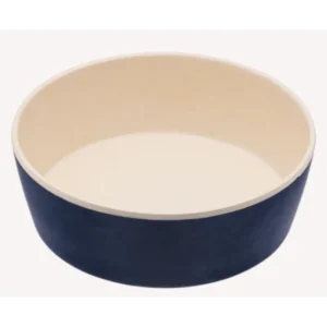 Printed Bamboo Food & Water Bowl - Midnight Blue - (Various Sizes)