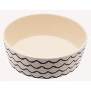 Printed Bamboo Food & Water Bowl - Ocean Waves - (Various Sizes)