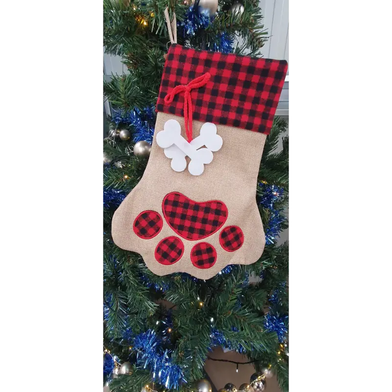Plaid Festive Stocking - Image 2
