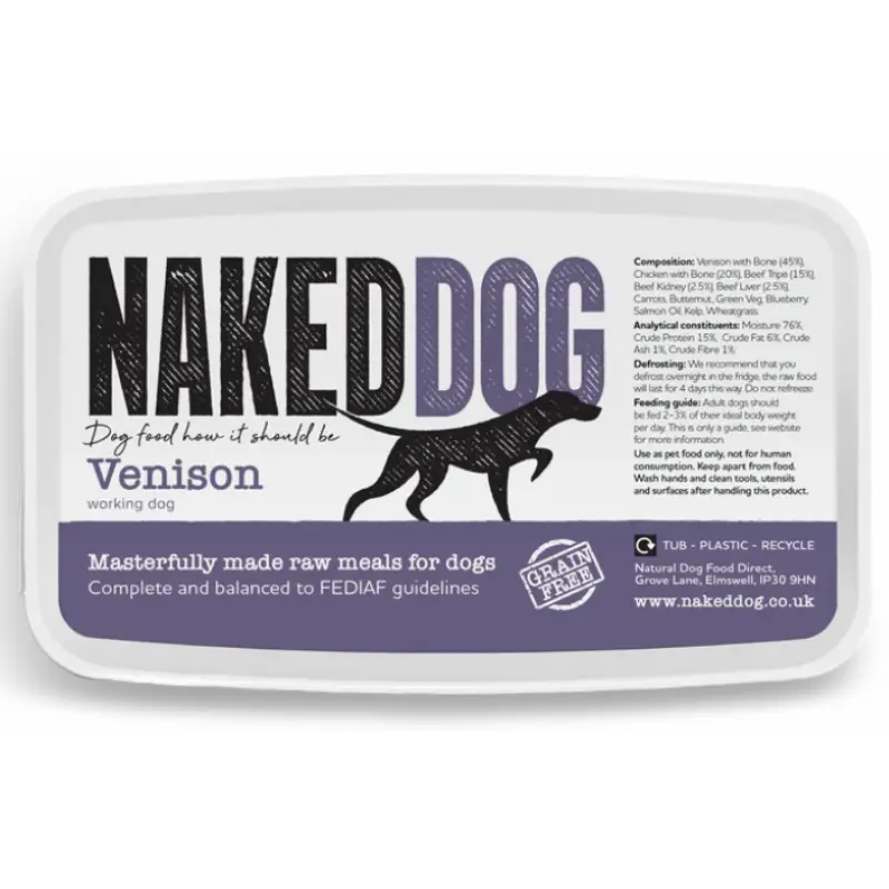 Naked Dog Original Venison - 2x 500g