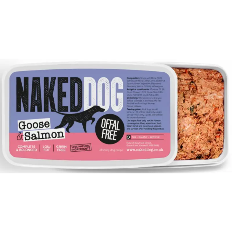 Naked Dog Offal Free Goose & Salmon - 2x 500g - Image 3