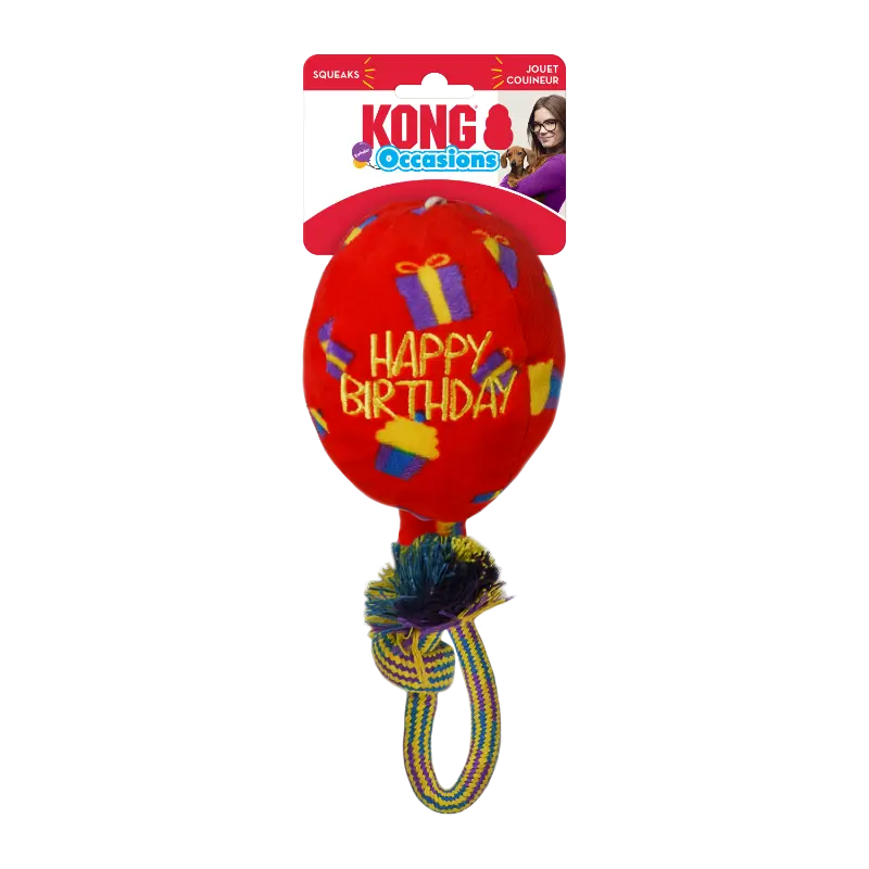 KONG Occasions Red Birthday Balloon - Image 2