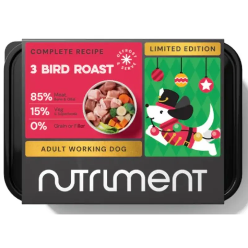Nutriment Christmas 3 Bird Roast for Dogs - 500g