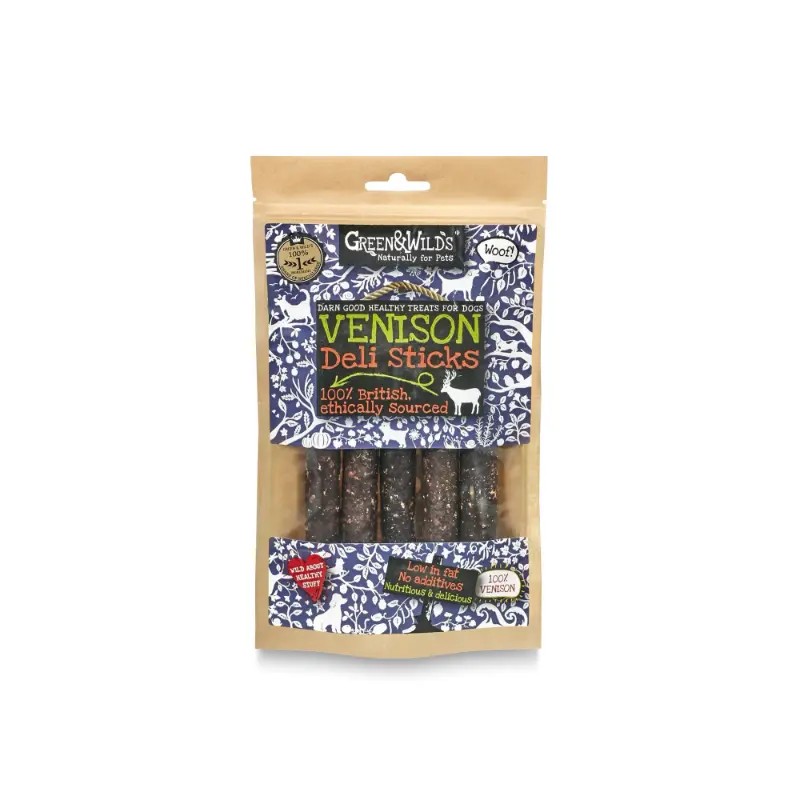 Green & Wilds Venison Sticks - 75g