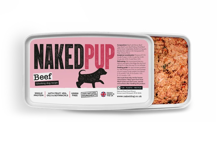 Naked Dog Puppy Beef - 2x 500g